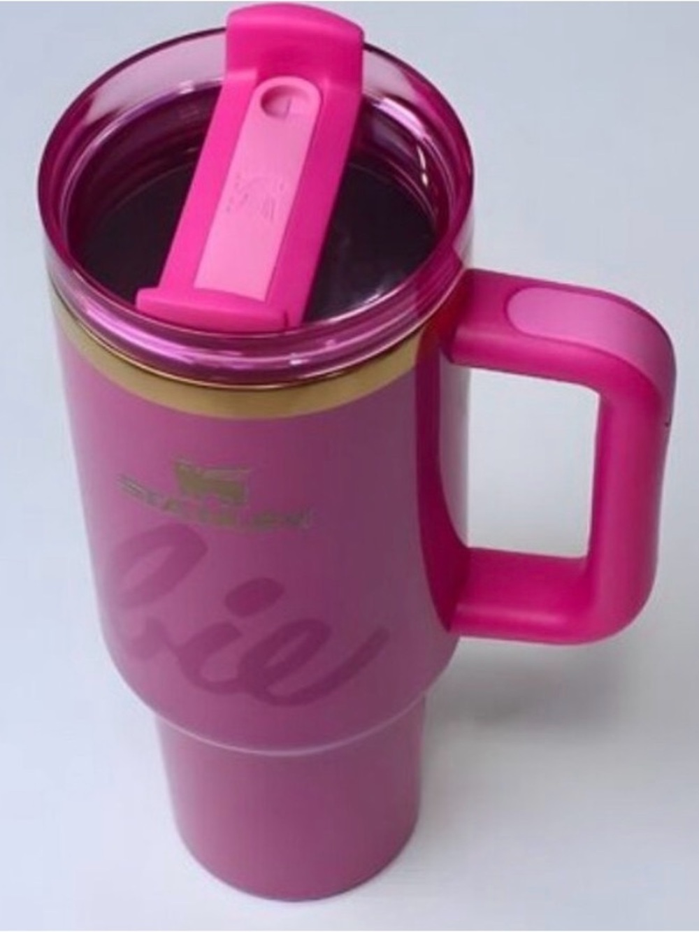 Barbie x Stanley 40oz Quencher Tumbler SuperStar Pink NIB | Limited Edition - Picture 2 of 4
